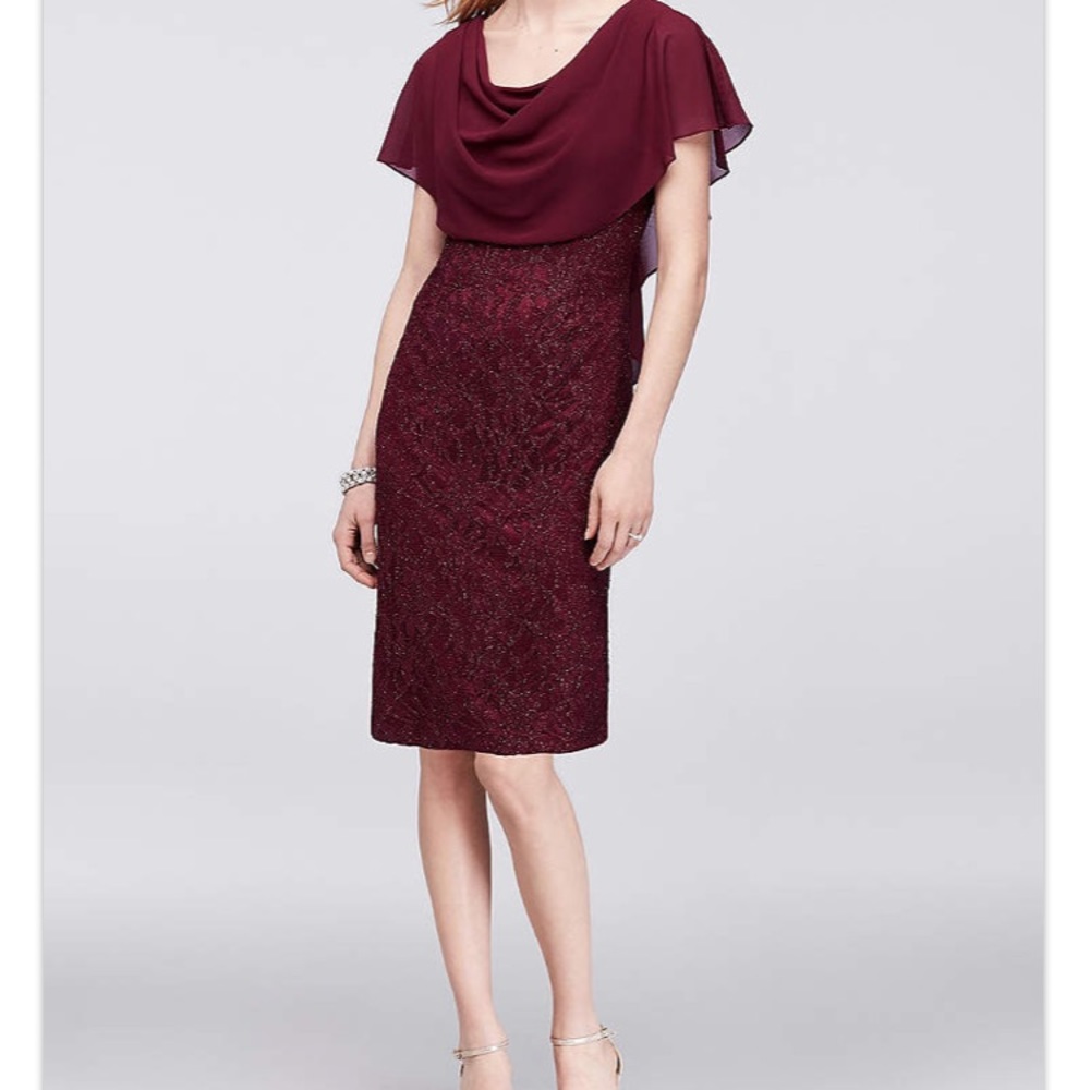 Jessica Howard glitter lace sheath dress